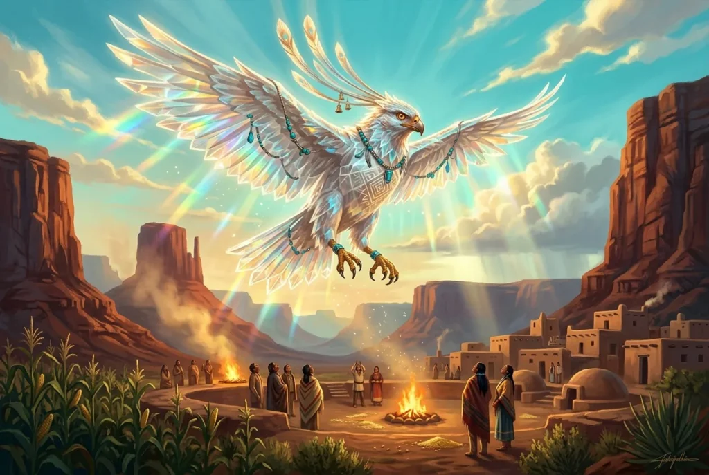 Achiyalabopa, ave mítica de la cultura pueblo americana, criatura legendaria de la mitología indígena norteamericana