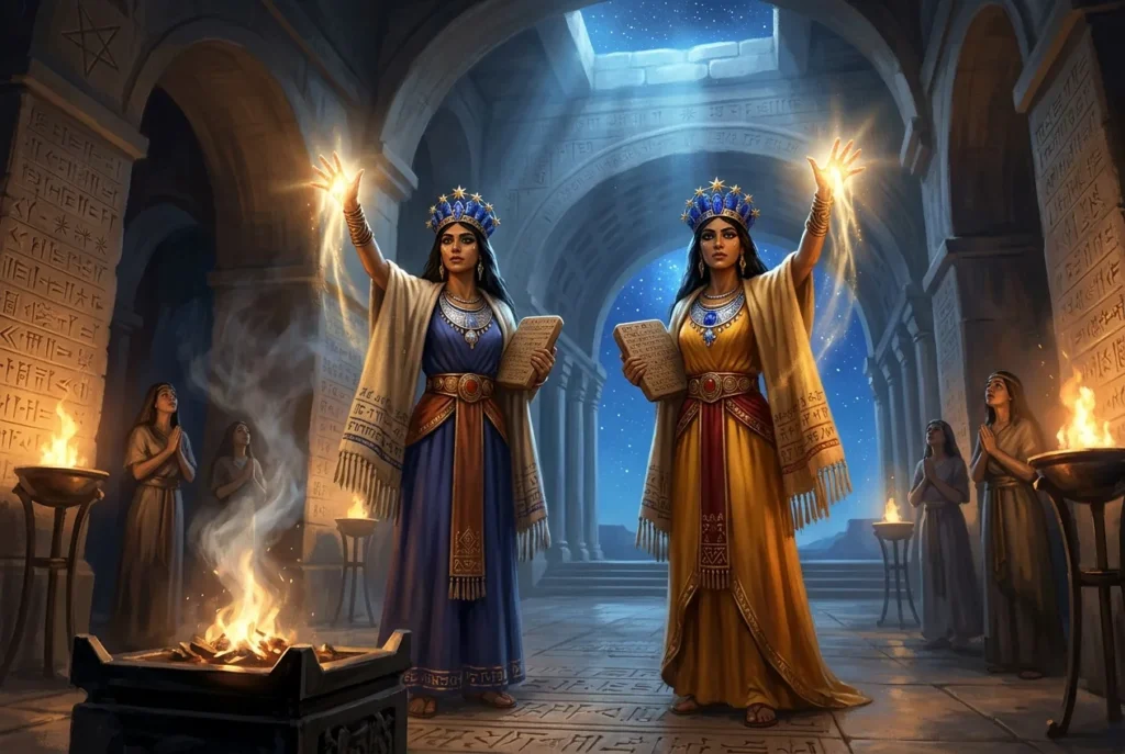 Ainina y Danina criaturas mitología árabe seres míticos antiguos