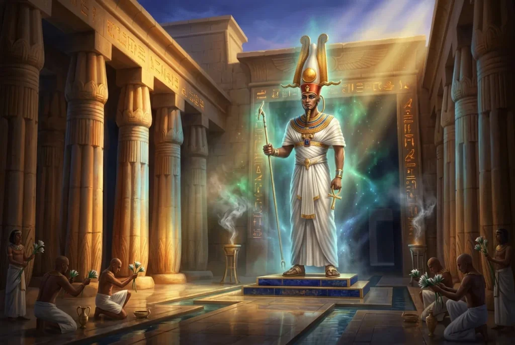 Amun dios egipcio oculto rey de los dioses mitología egipcia antigua