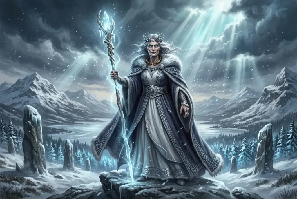 Beira la Reina del Invierno de la mitología escocesa, deidad antigua con poderes sobre el hielo y las tormentas