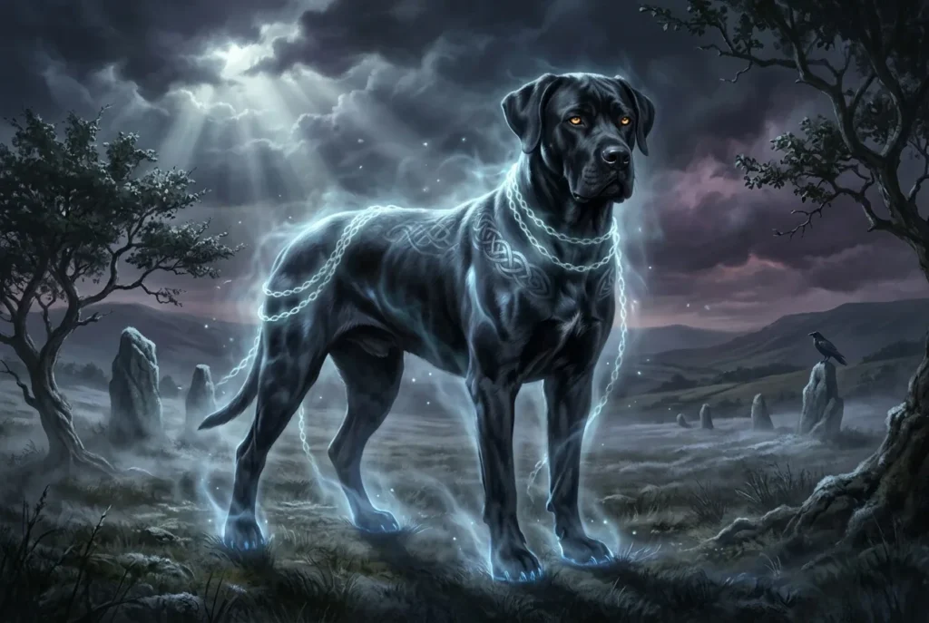 Black Dog mitología británica, can fantasma espectral del folclore británico