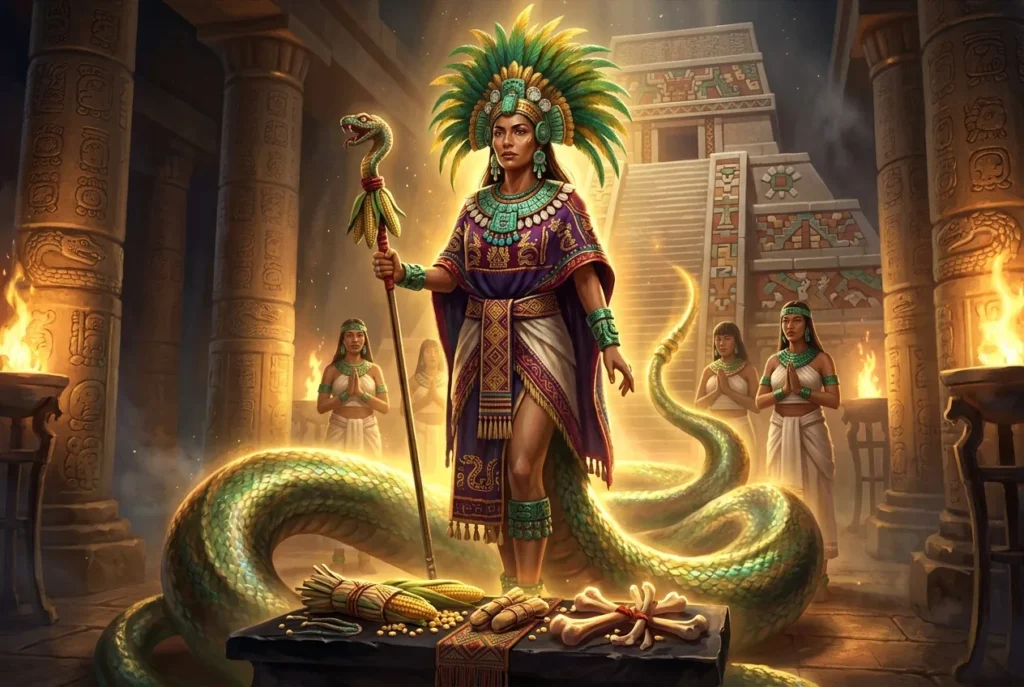 Cihuacoatl diosa azteca fertilidad maternidad mitología mesoamericana deidad prehispánica