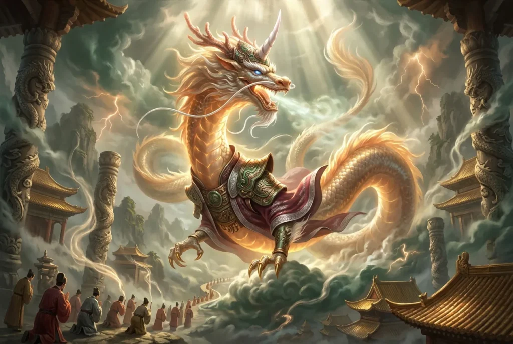 Dragón chino legendario mitología oriental símbolo de poder y sabiduría