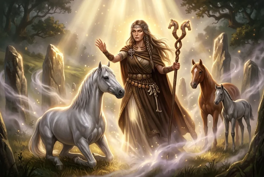 Epona diosa celta de los caballos mitología celta protectora ecuestre