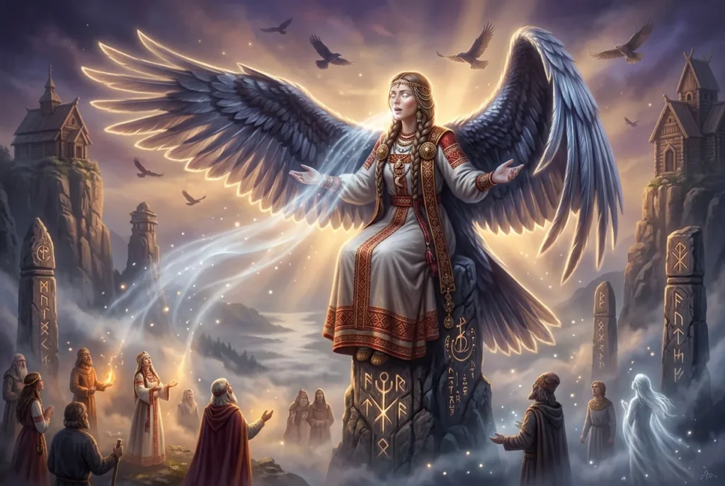 Gamayun criatura mitología eslava pájaro mujer sabiduría profética