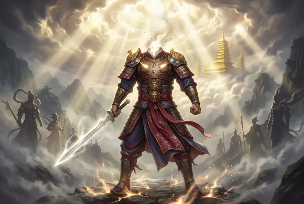 Hsing Tien el guerrero sin cabeza de la mitología china, figura legendaria con poder sobrenatural
