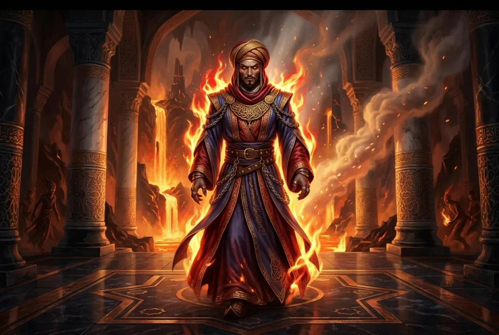 Ifrit criatura mitología árabe ser espiritual fuego yinn poderoso