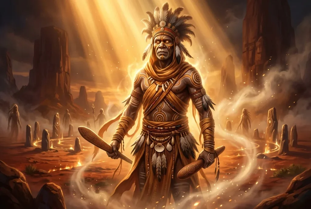 Inapertwa criatura mitología aborigen australiana seres ancestrales cultura antigua