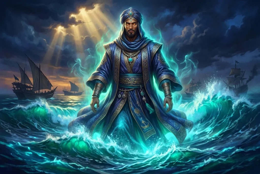 Marid espíritu del agua mitología islámica árabe jinn poderoso