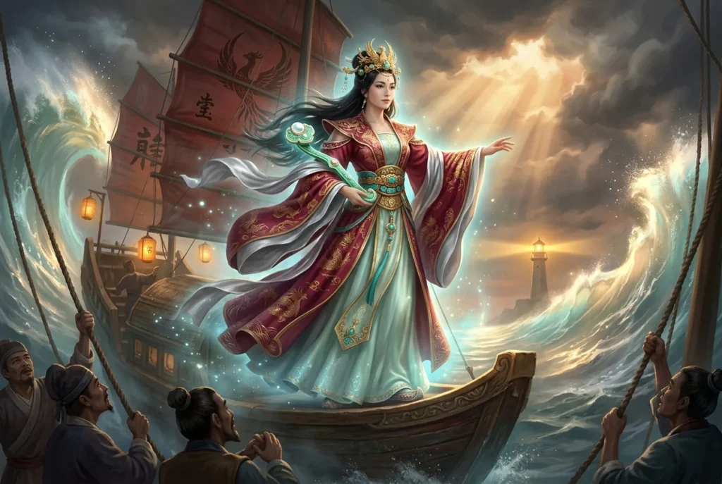 Matsu la Diosa del Mar en la mitología china antigua, deidad protectora de pescadores y marineros