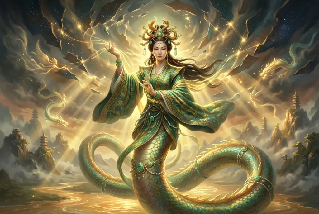 Nu Wa diosa china creadora de la humanidad restauradora del cielo mitología
