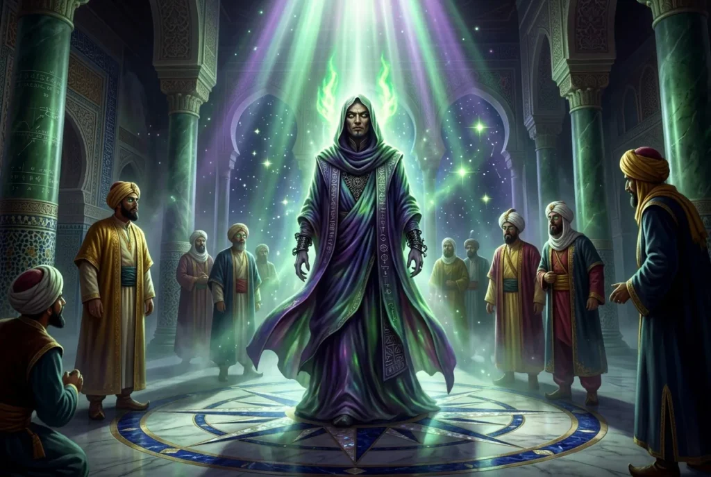 Nyarlathotep, el Caos Reptante de la mitología lovecraft de influencia árabe, entidad cósmica oscura