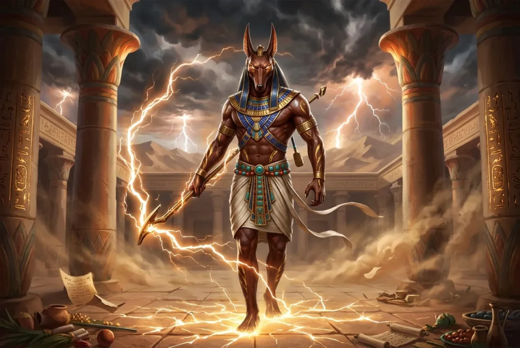 Set, dios egipcio de la tormenta y el caos, representación de la mitología del Antiguo Egipto