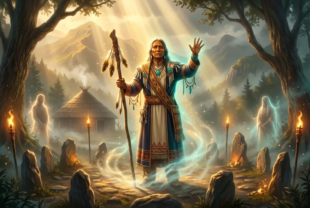 Sint Holo criatura mitología Cherokee, ser místico de la cultura nativa americana