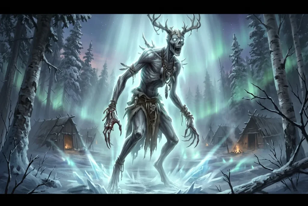 Windigo criatura mitología algonquina monstruo bosque helado noreste América del Norte