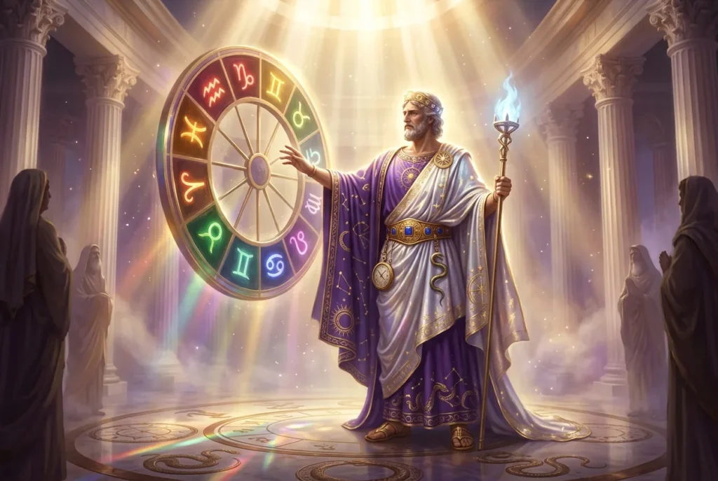 Aion, divinidad griega de la eternidad y el tiempo cíclico en la mitología griega antigua