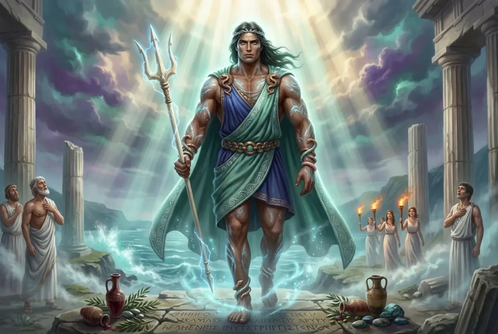 Almops gigante mitología griega hijo Poseidón criatura legendaria