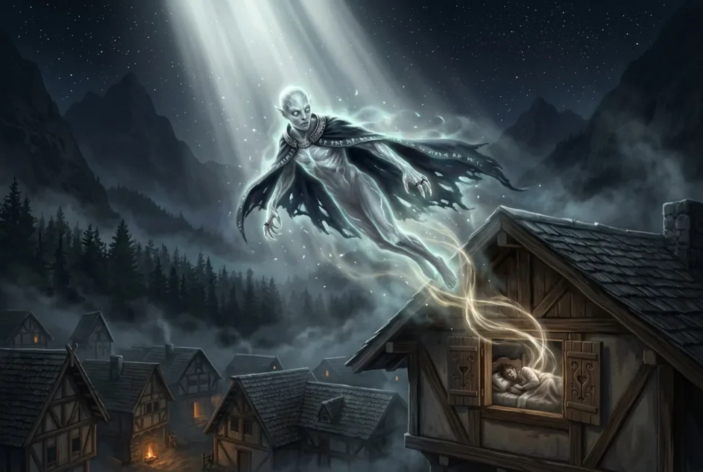 Alpíes criatura mitología europea nocturna, ser germánico alpino folklore