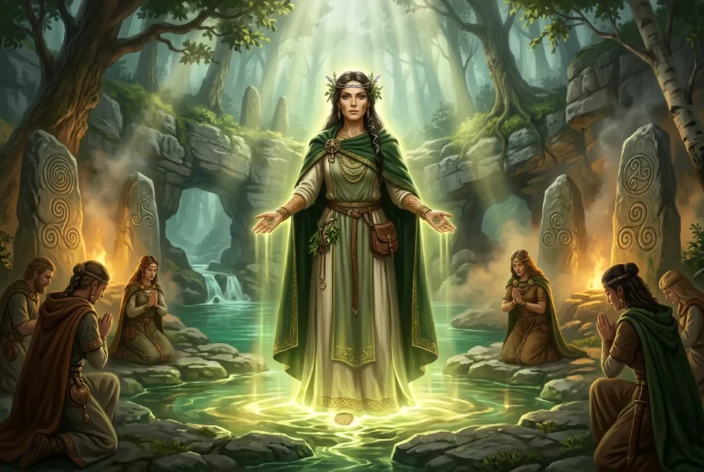 Ancamna, deidad galo-romana de la mitología celta antigua, representación de la divinidad de los pueblos celtas