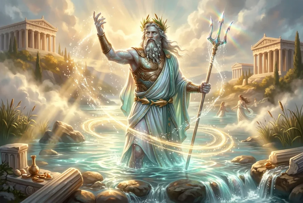 Asopus dios río mitología griega, deidad fluvial antigua personificación agua