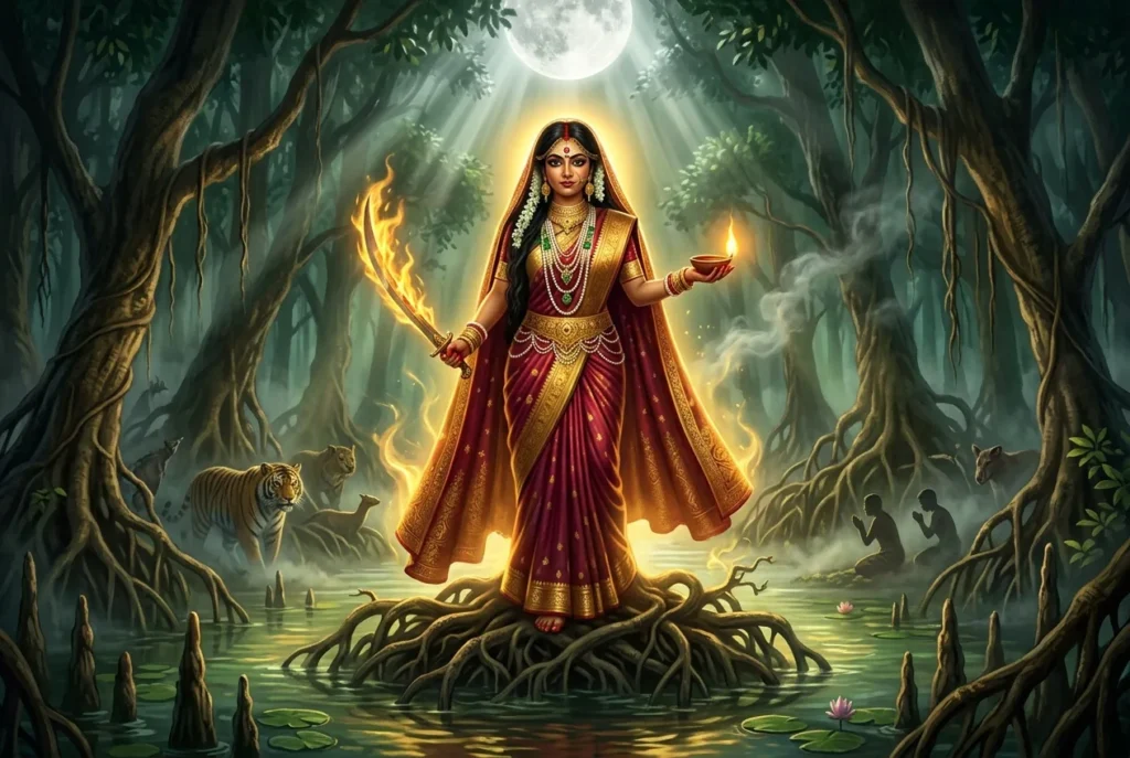 Bonbibi deidad protectora hindú de los manglares Sundarbans India Bangladesh mitología
