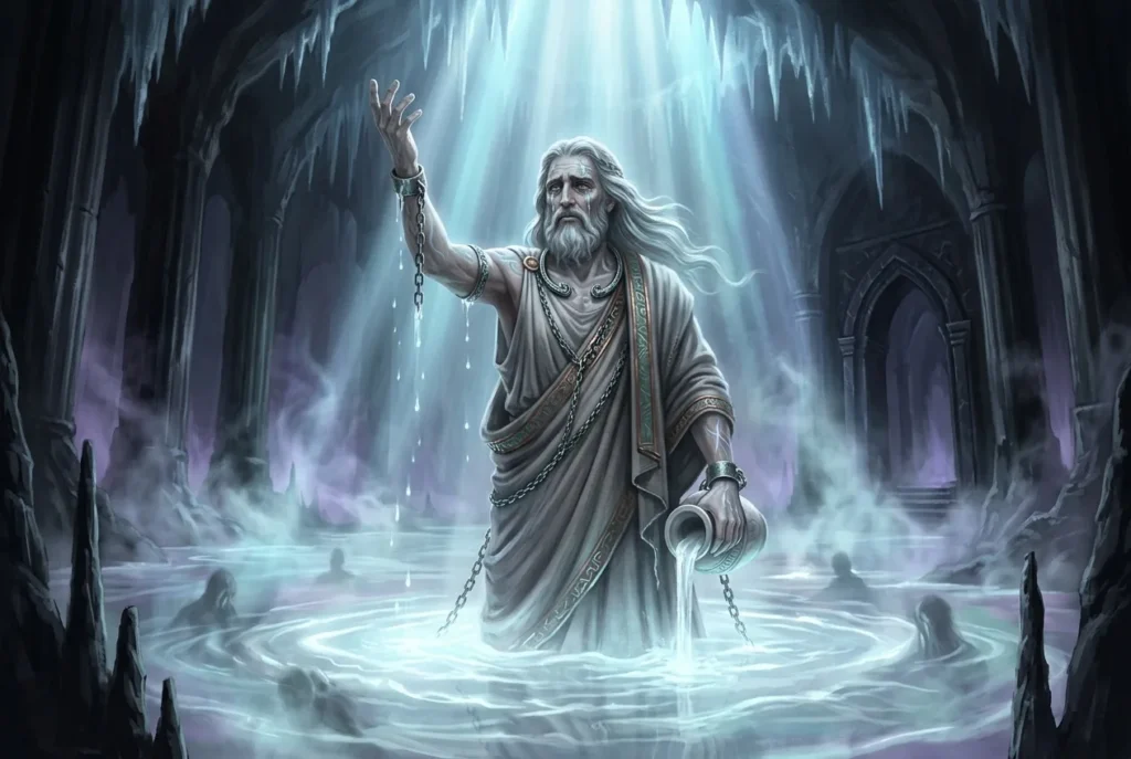 Cocyti río del inframundo mitología griega, aguas lúgubres donde almas de difuntos lamentan su destino