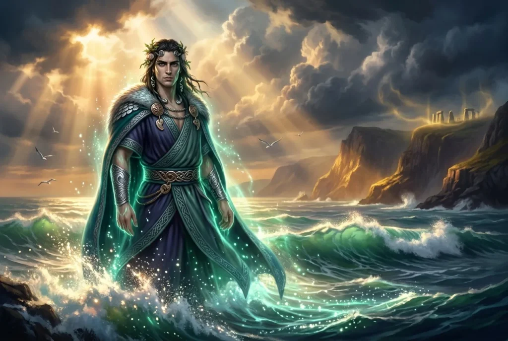 Dylan Eil Ton, el Hijo del Mar de la mitología galesa, criatura legendaria de la cultura celta