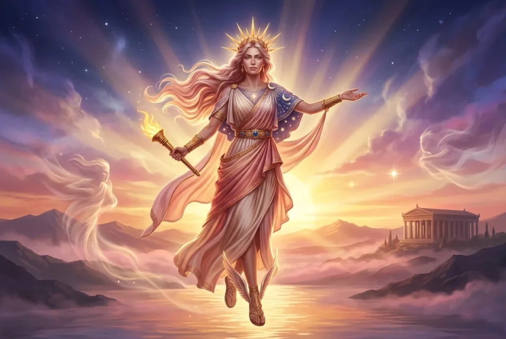 Eos diosa griega del amanecer mitología griega personificación aurora