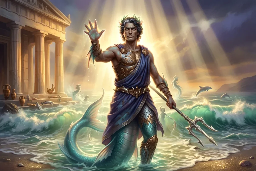 Glaucus dios marino mitología griega transformación ser divino del mar