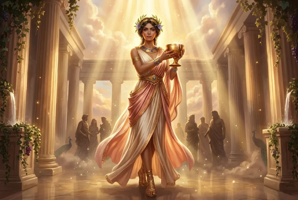 Hebe diosa griega de la juventud eterna en la mitología griega clásica