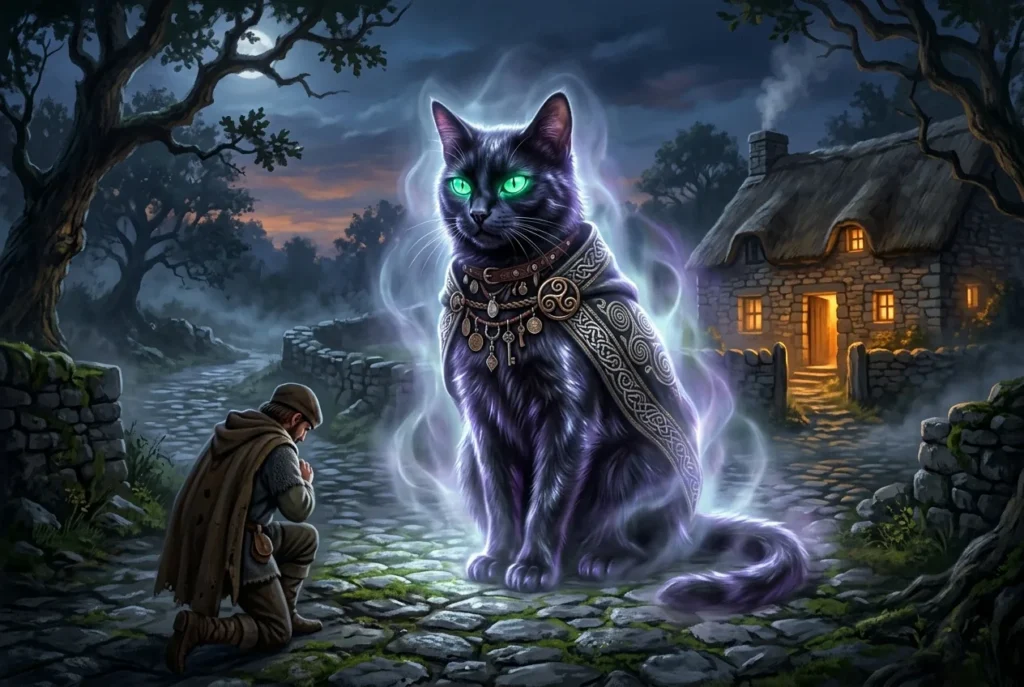 Matagot gato negro del folclore bretón criatura mitología francesa sobrenatural