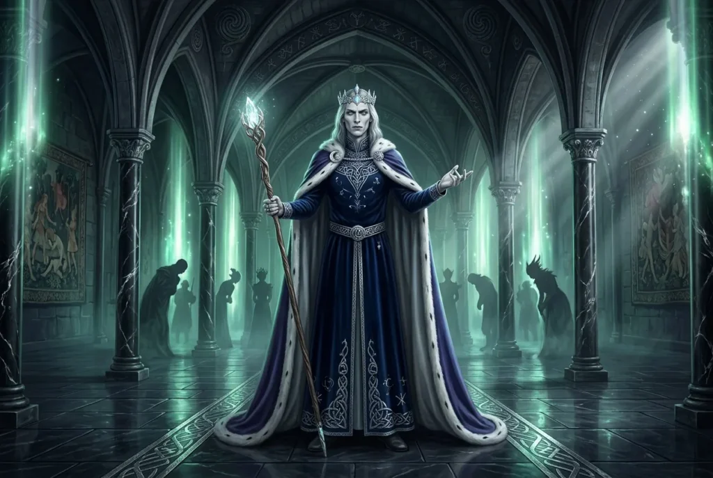 Oberon rey de las hadas mitología europea, criatura sobrenatural medieval con poderes mágicos