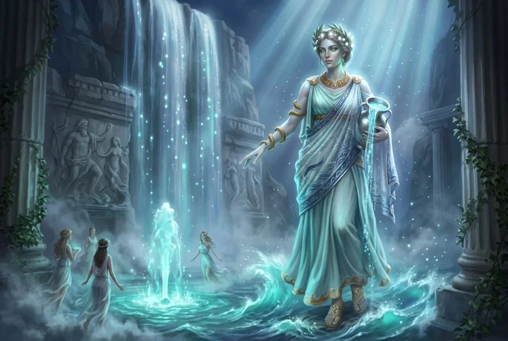 Oceanid ninfa de la mitología griega, diosa del agua primordial en la antigüedad clásica