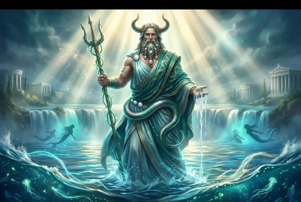 Océano Titán de la mitología griega, dios del océano primordial y personificación del río que rodea la tierra