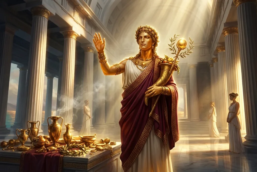 Oro mitología griega: metal precioso divino símbolo de eternidad y riqueza en leyendas antiguas