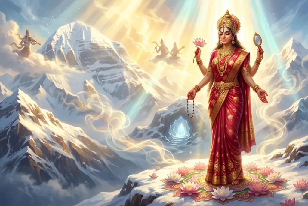 Parvati diosa hindú madre y esposa de Shiva, encarnación de Shakti en la mitología hinduista