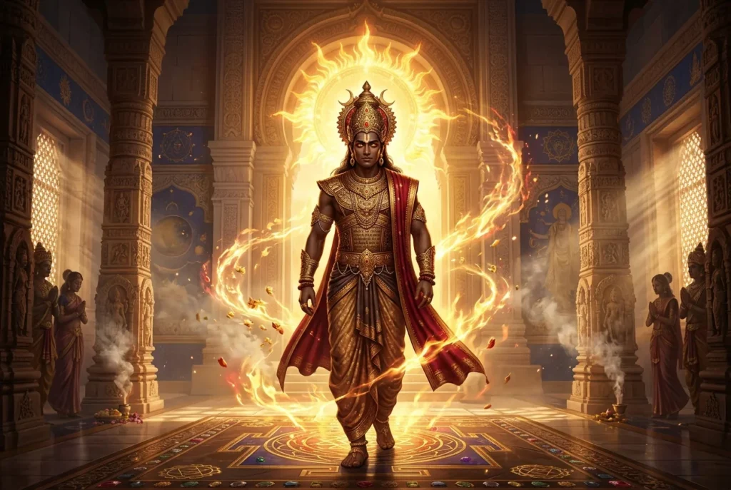 Puloman deidad del fuego mitología hindú criatura legendaria hinduismo