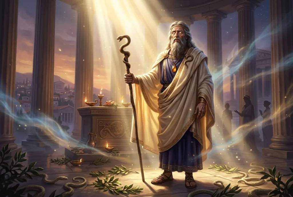 Tiresias el vidente ciego de la mitología griega, profeta de Tebas con sabiduría sobrenatural