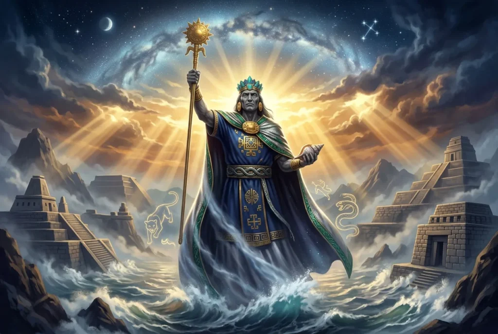 Viracocha dios creador supremo mitología inca, deidad andina prehispánica