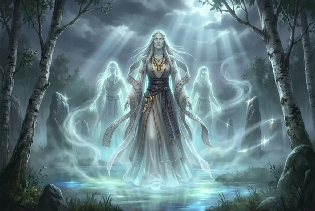 Witte Wieven damas blancas espíritus mitología neerlandesa europea