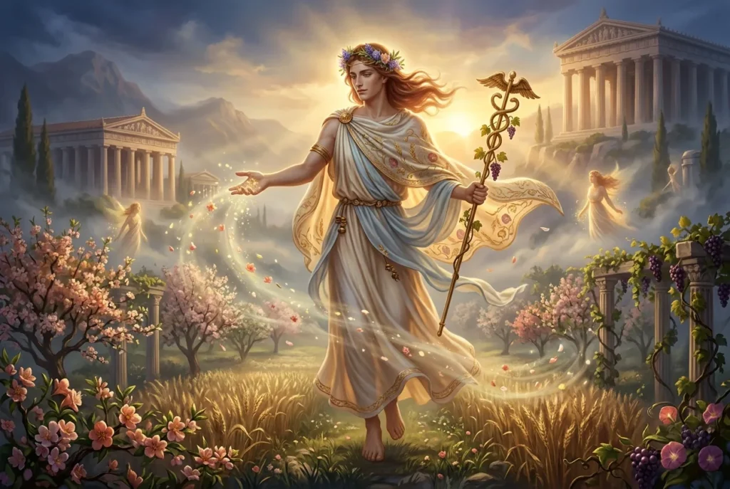 Zephyros dios griego del viento oeste mitología griega representación antigua