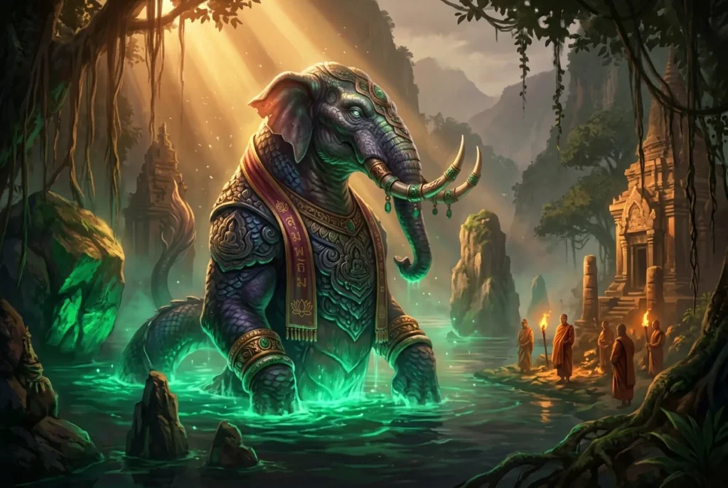 Abath criatura mitología tailandesa, ser legendario del agua en mitología asiática