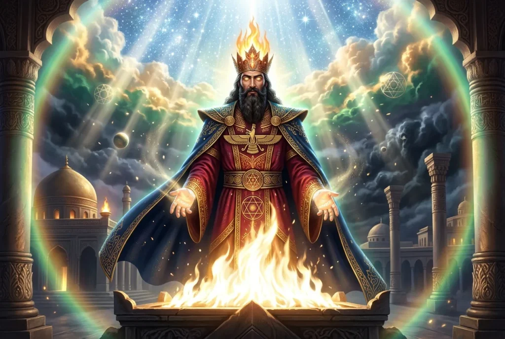 Ahura Mazda divinidad suprema zoroastrismo Señor Sabio antigua Persia religión monoteísta