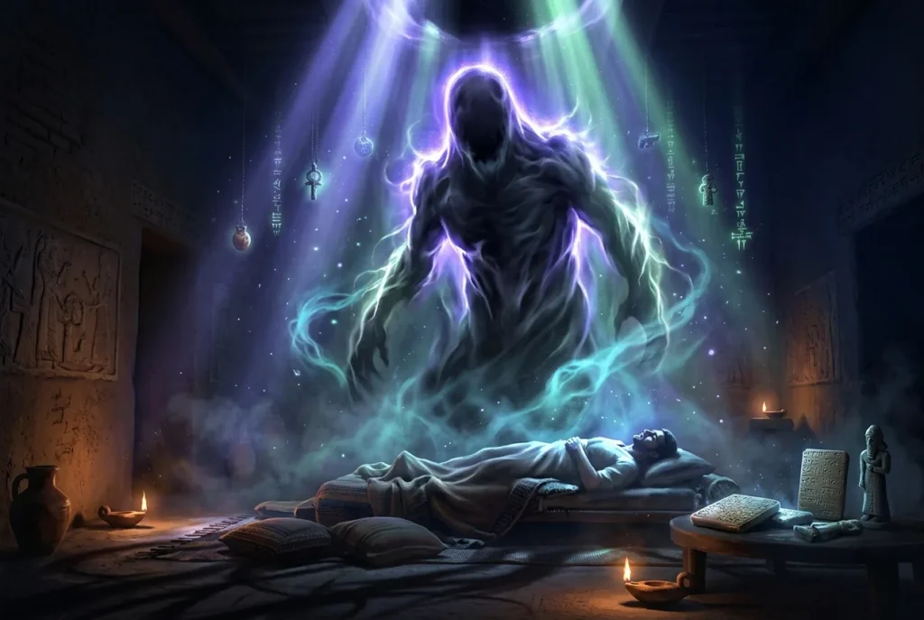Alû demonio mesopotámico sin forma de la mitología sumeria y babilonia, criatura incorpórea de la antigüedad