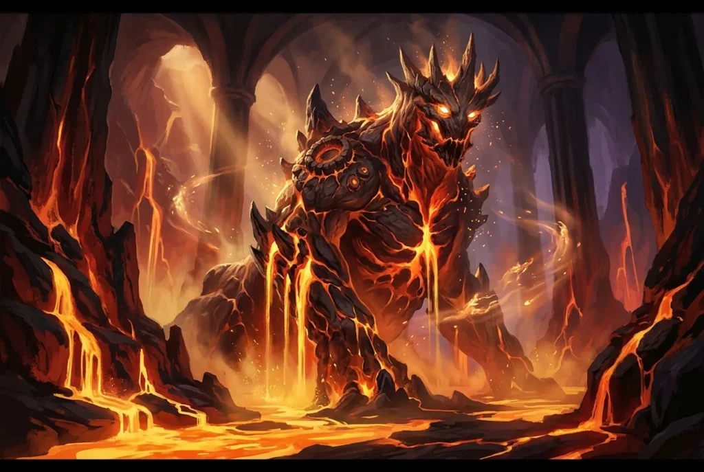 Cherufe criatura mitología mapuche ser de magma y roca volcán