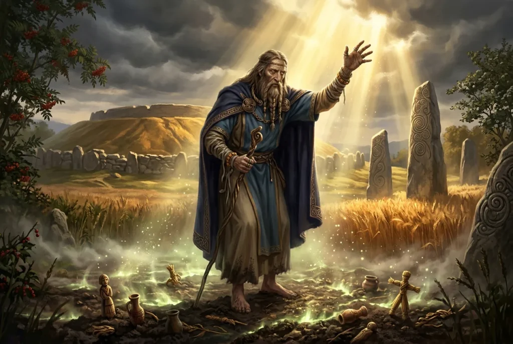 Crom Dubh, dios irlandés de la cosecha y fertilidad en mitología celta antigua