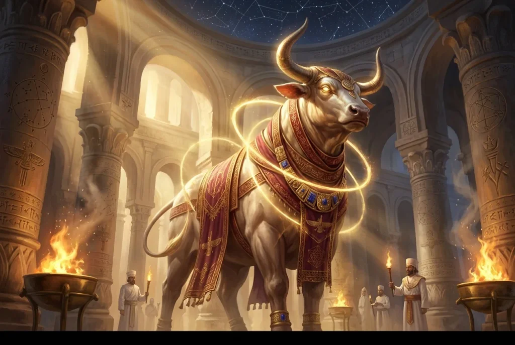 Hadhayosh, criatura mítica de la mitología persa antigua representada en arte tradicional