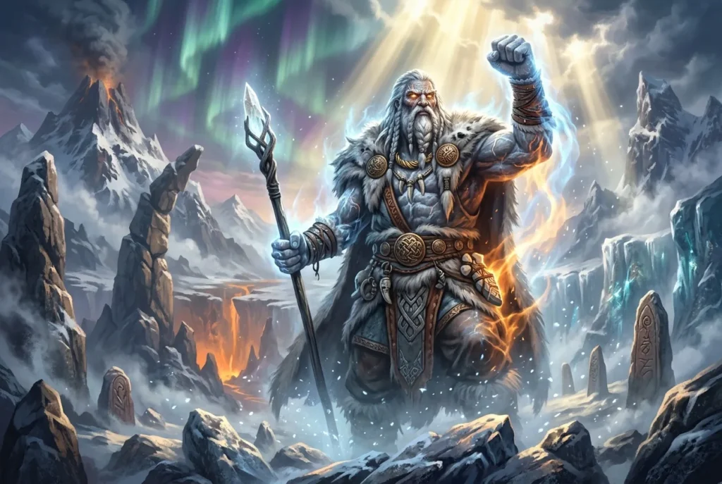 Jötunn gigante nórdico de la mitología antigua, criatura primordial de poder sobrenatural