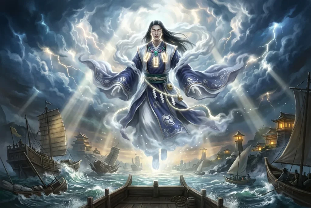 Kamikaze viento divino mitología japonesa tormenta mongola siglo XIII