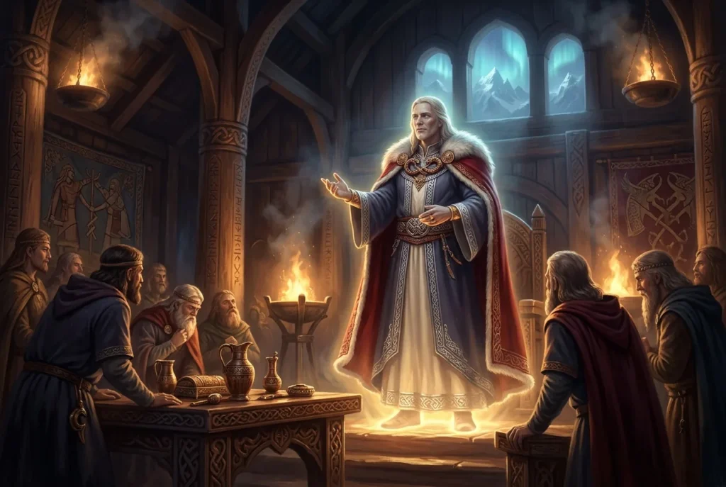 Kvasir el sabio de la mitología nórdica, criatura legendaria de la cultura vikinga